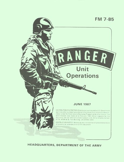 Ranger Unit Operations — FM 7-85 book cover