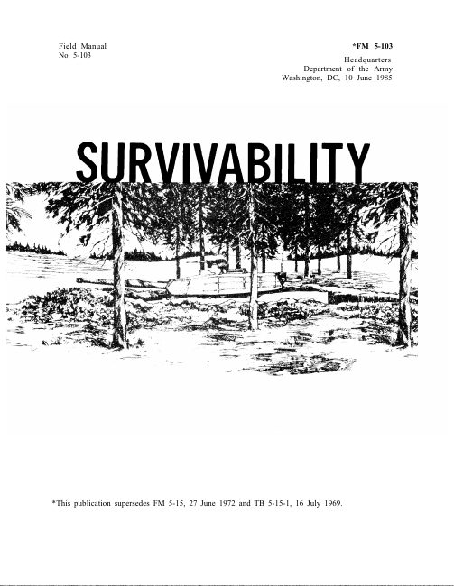 Survivability — FM 5-103 book cover