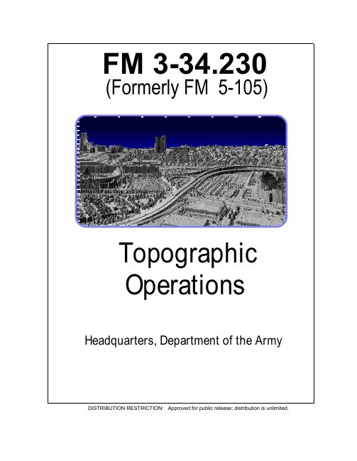 Topographic Operations — FM 3-34.230 book cover